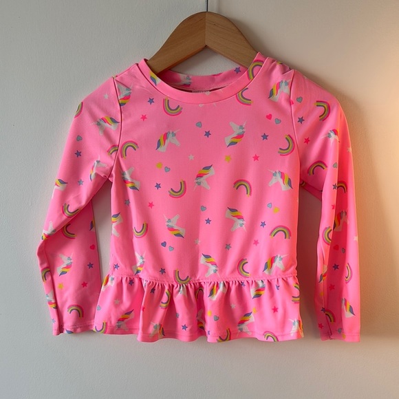 GAP Kids Pink Unicorn Swim Suit - Picture 1 of 2